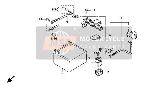 Honda PES125 2006 BATTERIE für ein 2006 Honda PES125